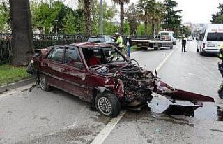 Samsun’da otomobil takla attı: 1 yaralı