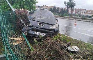 Samsun’da trafik kazası: 2 yaralı