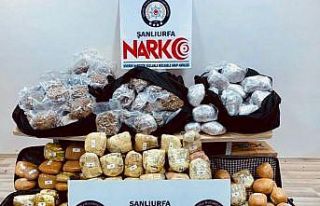 Şanlıurfa’da 202 kilogram esrar ele geçirildi