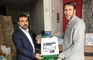 Şanlıurfa’da binlerce aileye dezenfektan ve gıda...