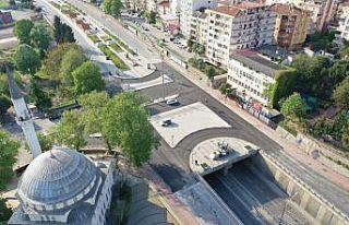 Seka Tüneli üzerindeki kavşak asfaltlandı