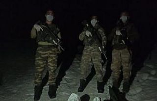 Şemdinli bölgesinde hududu geçmeye çalışan 4...