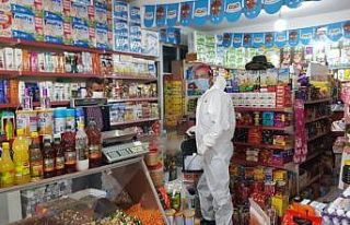 Sindelhöyük’te dezenfeksiyon çalışması yapıldı