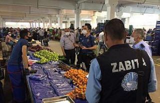 Sokağa çıkma kısıtlaması öncesi denetimler...