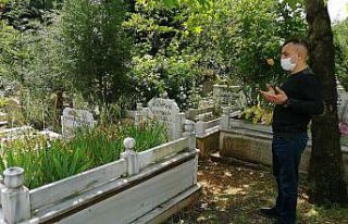 Sokağa çıkma kısıtlaması öncesi mezarlıklara...