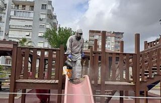 Sokağa çıkma kısıtlamasında Kepez dezenfekte...