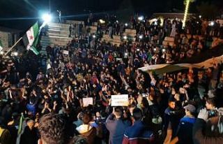 Suriye’de rejim karşıtı protesto