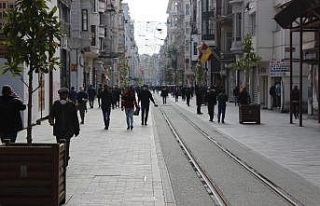 Taksim’de dikkat çeken yoğunluk
