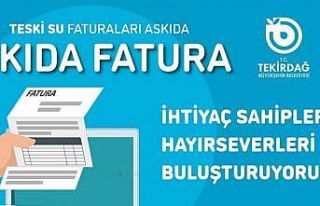 Tekirdağ’da askıda su faturası uygulaması