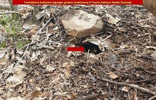 Teröristler helikopterin iniş bölgesi ile sığınakların...