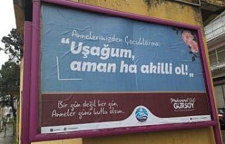 Trabzon’da bilboardlara dikkat çeken Anneler Günü...