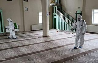 Tuzluca’da camiler dezenfekte edildi