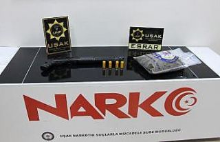 Uşak’ta uyuşturucu operasyonu: 4 gözaltı