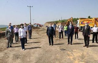 Vali Dağlı OSB Bağlantı yolunu inceledi