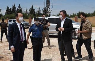 Vali Erin, Telabyad’da incelemelerde bulundu