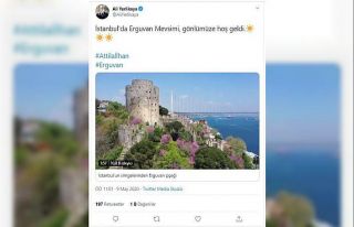 Vali Yerlikaya’dan erguvan paylaşımı