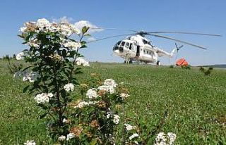 Yangın söndürme helikopteri Çanakkale’de göreve...