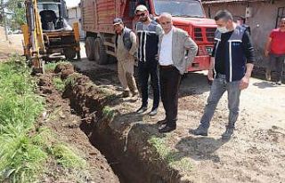 Yenişehir’in kırsal mahallelerinde doğalgaz çalışmaları...