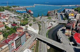 Zonguldak’ta boş sokaklar havadan görüntülendi