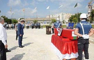 Antalya’da hayatını kaybeden polis için tören...