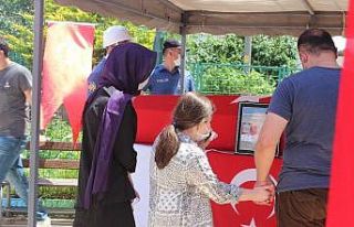 Kalp krizinden ölen komiser yardımcısı son yolculuğuna...