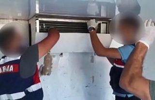 150 bin TL’lik esrar operasyonu kamerada