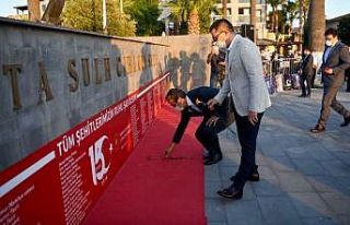 15 Temmuz şehitleri Kuşadası’nda da anıldı