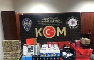 Adana’da kaçakçılık operasyonu