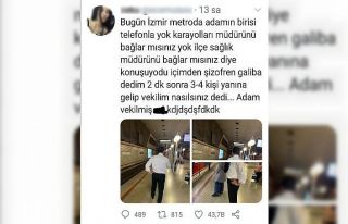 AK Parti Milletvekili Dağ’ın metrodaki fotoğrafları...