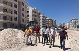 Akhisar ring yolunda üst yapı çalışması devam...