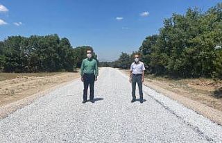 Altıntaş’ta yol çalışmaları