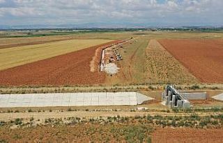 Apa-Hotamış 1,2,3 sulamaları inşaatında ilk kepçe...