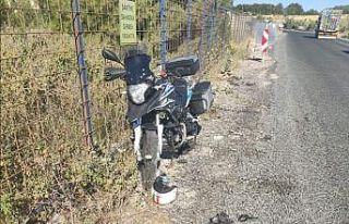 Ayvacık’ta motosiklet kazası: 1 yaralı