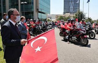 Bakan Kasapoğlu, motosikletçileri Gençlik ve Spor...