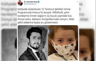 Bakan Koca’dan duygulandıran 15 Temmuz paylaşımı