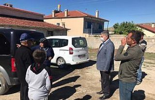 Başkan Altun’dan ahırı yanan aileye ziyaret