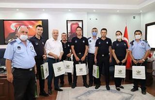 Başkan Bilgin, personeliyle bayramlaştı