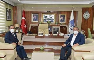 Başkan Çerçi Emniyet Müdürü Uslusoy’u ağırladı
