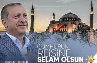 Başkan Çopuroğlu: “86 yıl aradan sonra Ayasofya,...