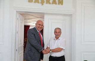 Başkan Demirtaş, Samsunspor yöneticilerini kutladı