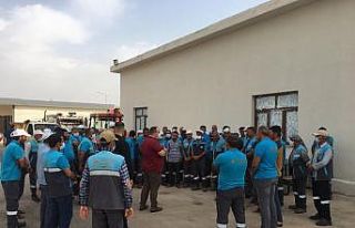 Başkan Ekinci temizlik işçilerini ziyaret etti