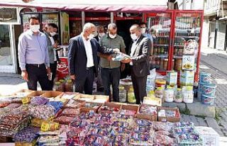 Başkan Ensari’den bayram öncesi esnaf ziyareti