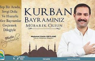 Başkan Geylani’den Kurban Bayramı mesajı