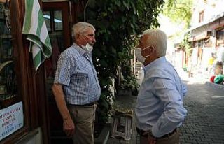 Başkan Gürün’den Arastada esnafına ziyaret