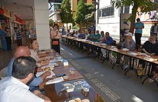 Başkan Hürriyet, BELSA esnafıyla bir araya geldi