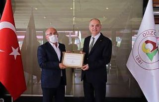 Başkan Özlü’den Divapan’a teşekkür