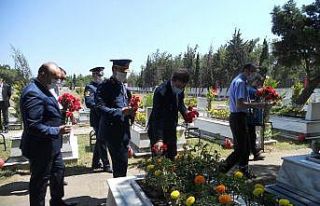 Bayram öncesi şehitler unutulmadı