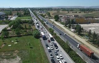 Bayram tatili dolayısıyla drone ile trafik denetimleri...