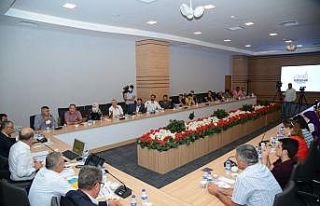 Belediye Başkanı Ekicioğlu, değerlendirme toplantısı...