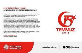 BEÜ Rektörü Yardım’dan 15 Temmuz Demokrasi ve...